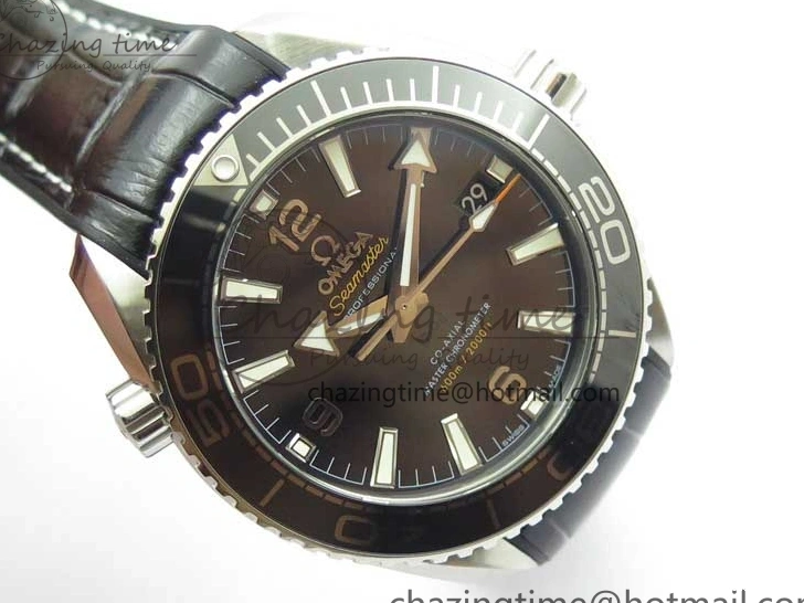 0129 Planet Ocean 39.5mm Black Ceramic Bezel SS VSF 1:1 Best Edition Black Dial on Black Gummy Strap A QuickDry 7889